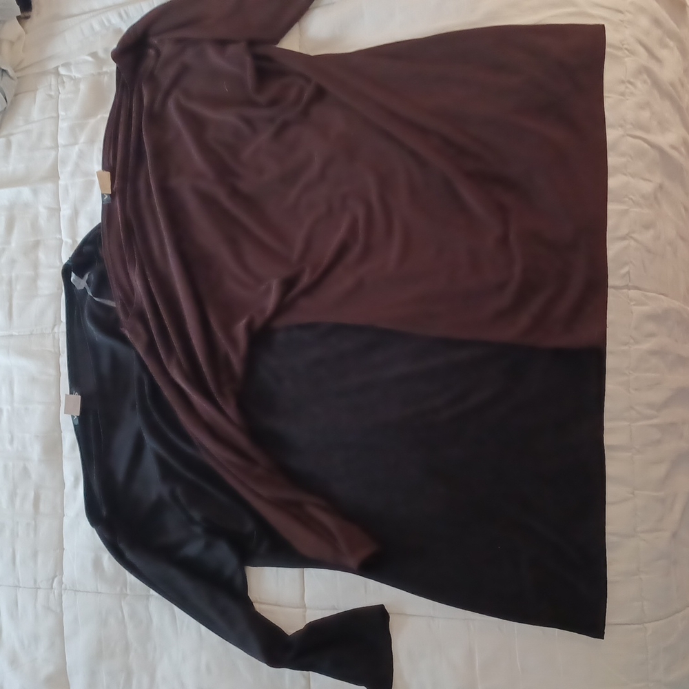 Women's Long Sleeve Shirt Venus  Size M  Brand New Never worn 1 Black 1Brown